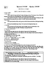Giáo án Vật lý Lớp 8 - Tiết 1 đến 6 - Năm học 2018-2019